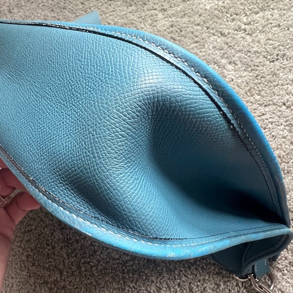Hermes Evelyne Bag Blue Authentic - Picture 8 of 13